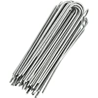 GardenMate 50 Grapas de sujeción GALVANIZADAS de Alambre de Acero | Longitud 200 mm- Ancho 25 mm- Ø 3-8 mm- Cabeza…